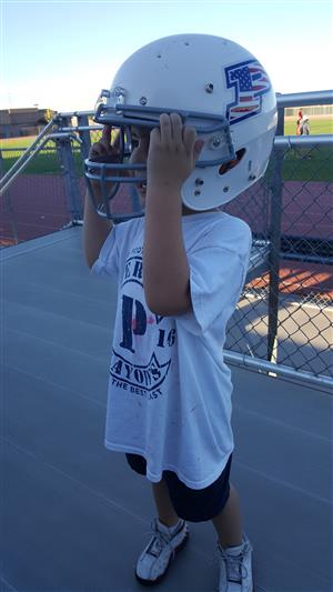 He loves his Pumas! 